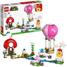LEGO® Super Mario - Set de extindere - Plimbare cu balonul in gradina lui Peach 71419, 453 piese