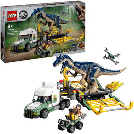 LEGO® Jurassic World - Misiunea ”Dinozaur”: Camion de transport pentru un Allosaurus 76966, 588 piese