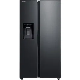 Side by side Toshiba GR-RS755WI-PMJ(05), 568 l, No Frost, Clasa E, Ice Maker 3 in 1, Wifi, Inox/Negru