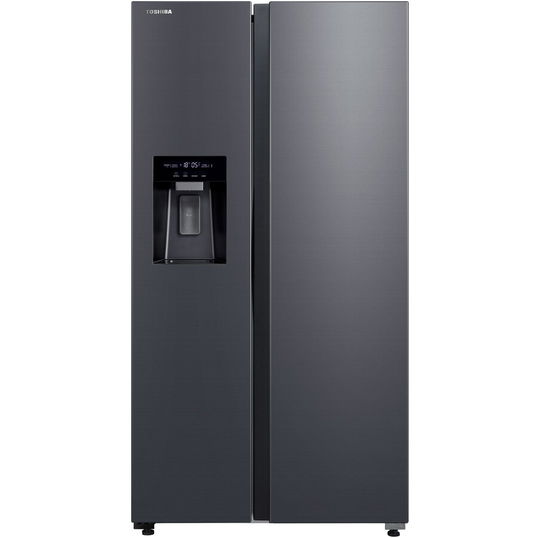 Side by side Toshiba GR-RS755WI-PMJ(06), 568 l, No Frost, Clasa E, Ice Maker 3 in 1, Wifi, Argintiu
