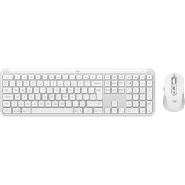 Kit Logitech Wireless Signature Slim MK950, 2.4GHz&Bluetooh, Easy-Switch, Flow, Alb