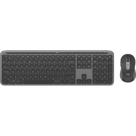 Kit Logitech Wireless Signature Slim MK950, 2.4GHz&Bluetooh, Easy-Switch, Flow, Negru