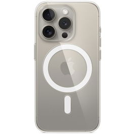 Husa de protectie Apple Clear Case with MagSafe pentru iPhone 15 Pro, Transparent