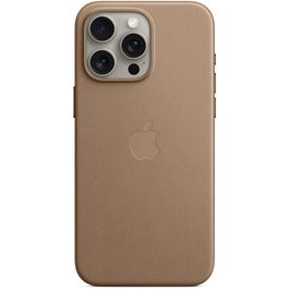 Husa de protectie Apple FineWoven Case with MagSafe pentru iPhone 15 Pro Max, Taupe