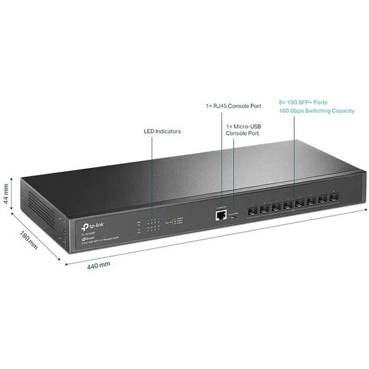 Switch TP-LINK 10Gigabit TL-SX3008F