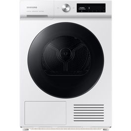 Uscator de rufe Samsung Bespoke DV90BB7445GWS7, Pompa de caldura, 9 kg, Clasa A+++, QuickDrive, AI Control, SmartThings WiFi, AI Dry, Alb