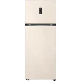 Frigider cu doua usi LG GTBV44SEBKD, 461 l, No Frost, Linear Cooling, Display, Compresor Inverter, WiFi, Iluminare LED, H 185 cm, Clasa E, Bej