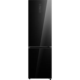 Combina frigorifica Tesla RC3800FMB, 378L, Clasa E, Total NO Frost, Display LED, H 201cm, Sticla Neagra