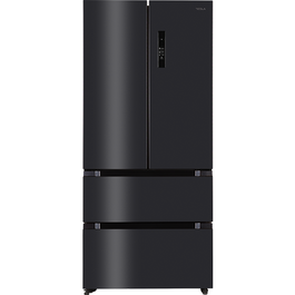 Side by side Tesla RF5200FMAE, 512 l, Clasa E, Total No Frost, Motor Inverter, Display LED, H 190 cm, Inox/Negru