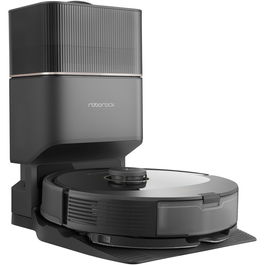 Robot de aspirare Roborock Q8 Max+, Q8MP52-00, aspirator&mop&statie de golire automata RockDock Plus, 59 W, 5500 Pa, autonomie 240 min, mapare 3D, 5200 mAh, recipient praf 770 ml, negru