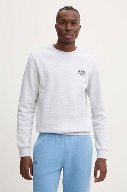 A.P.C. Bluza Standard Rue Madame GOTS Culoarea Gri, Cu Imprimeu, COHBV.M27913