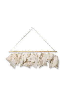 Ferm LIVING Calendar De Advent Pentru Copii Christmas Countdown Alb
