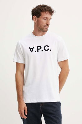 Shirt Standard Grand Vpc GOTS Cu Imprimeu, COHBM.M26384 A.P.C. Alb