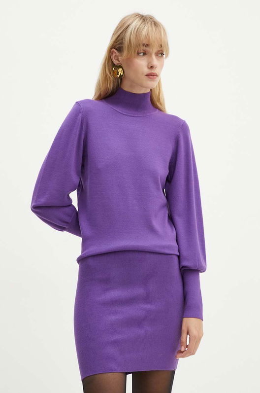 Silvian Heach Rochie IKUR Culoarea Violet, Midi, Mulata, GPA24153VE