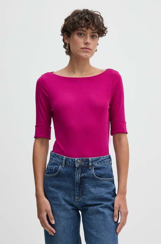 Lauren Ralph Lauren Tricou Femei, Culoarea Roz, 200654963