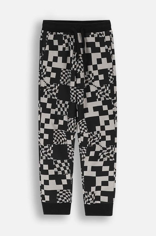 Coccodrillo Pantaloni De Trening Din Bumbac Pentru Copii Culoarea Negru, Modelator, ACADEMY BOY JUNIOR