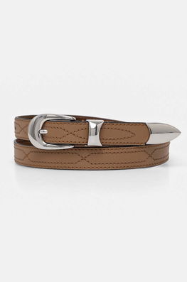 MUNTHE Curea De Piele TALASSO Femei, Culoarea Bej, 243191224351