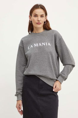 La Mania Bluza PL Femei, Culoarea Gri, Melanj, PRIVATE