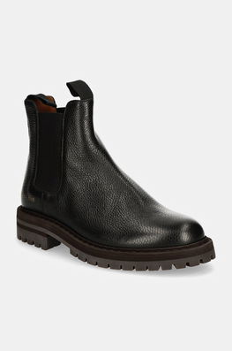 Common Projects Ghete Chelsea De Piele Chelsea Workboot In Leather Barbati, Culoarea Negru, 2447