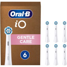Rezerve periuta de dinti electrica Oral-B iO Gentle Care, compatibile doar cu seria iO, 6 buc, Alb