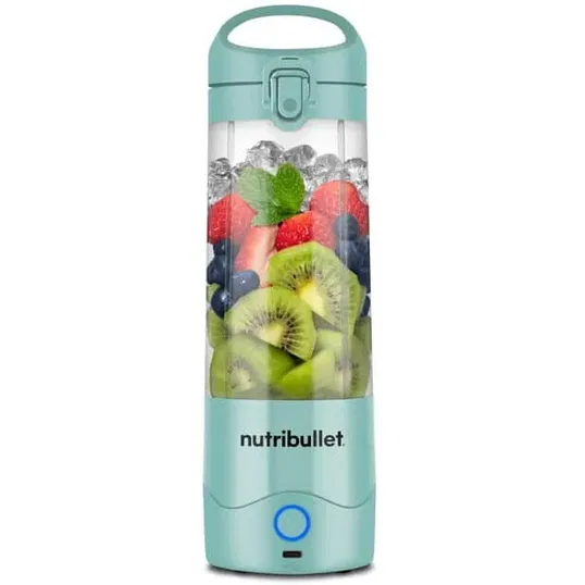 Blender portabil nutribullet® NBP003LBL, cupa 475 ml, USB-C, albastru deschis