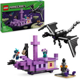 LEGO® Minecraft® - Dragon Ender si Corabia din End 21264, 657 piese