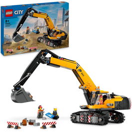 LEGO® City - Excavator galben de constructii 60420, 633 piese