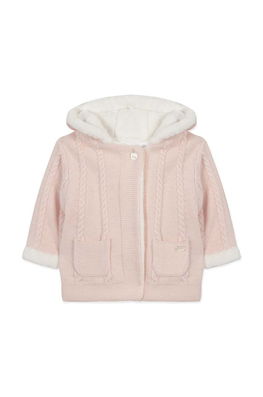 Tartine Et Chocolat Cardigan Din Amestec De Lână Pentru Bebeluși Culoarea Roz, TZ40000