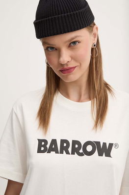 Barrow Tricou Din Bumbac Culoarea Bej, Cu Imprimeu, F4BWUATH144