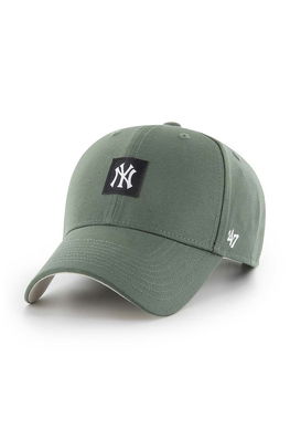 47brand șapcă De Baseball Din Bumbac Mlb New York Yankees Culoarea Verde, Cu Imprimeu 47 Brand