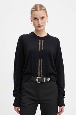 IRO Pulover De Mătase Culoarea Negru, Light, WP12LOVA