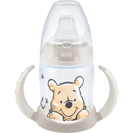 Biberon cu toarte, NUK, DISNEY, cu tetina de invatare, 150 ml, 6-18 luni,BEJ