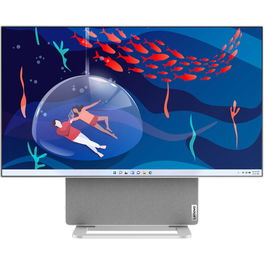 Sistem All-in-One Lenovo Yoga AIO 7 27APH8 cu procesor AMD Ryzen™ 7 8845HS pana la 5.1 GHz, 27, QHD, IPS, 16GB LPDDR5x, 512GB SSD M.2 2280 PCIe 4.0x4 NVMe, AMD Radeon™ 780M Graphics, No OS, Cloud Grey, 3Y Premium Care