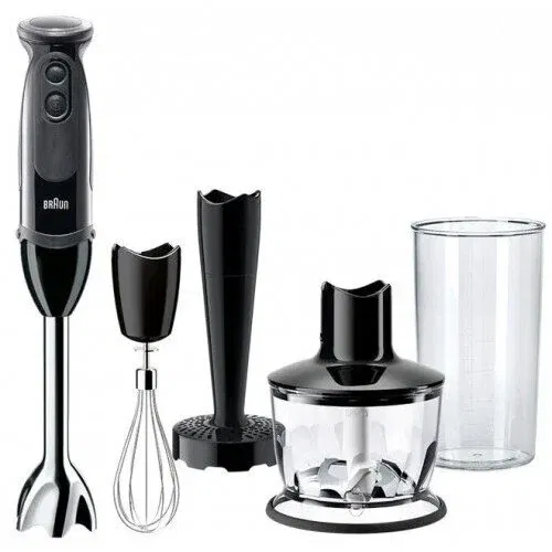 Mixer vertical MQ5237BK MultiQuick 5 Vario, 1000W, 600 ml, Negru / Argintiu