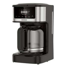 Cafetiera digitala Heinner HCM-DD900BKSS , 900 W, 1.8l capacitate, display digital cu control touch, tarie cafea ajustabila, Negru cu insertii inox