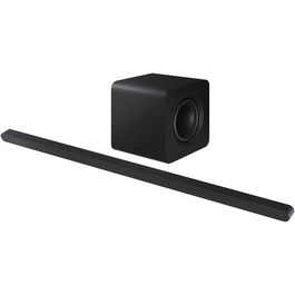 Soundbar Samsung HW-S800D, 3.1.2, 330W, Bluetooth, Wi-Fi, Subwoofer wireless, Dolby Atmos, Negru titan
