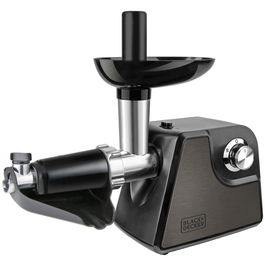 Masina de tocat Black&Decker BXMMA1000E, 1000W, 2 trepte viteza, accesoriu suc de rosii, Inox