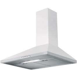 Hota decorativa Faber VALUE PB W A60, Putere de absorbtie 430 mc/h, 1 motor, Iluminare LED, 60 cm, Alb