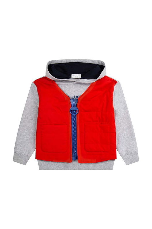 Marc Jacobs Hanorac De Bumbac Pentru Copii Culoarea Gri, Modelator