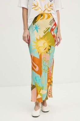 Never Fully Dressed Fusta Multi Sundazed Summer Dorris Skirt Maxi, Drept, NFDSk546 Multicolor