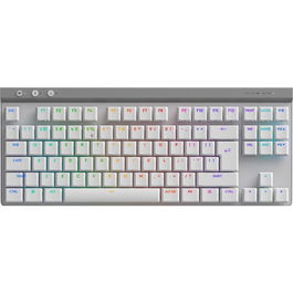 Tastatura Mecanica Gaming Logitech G515 TKL, Ultraslin, Lightspeed, Wireless&Bluetooth, Alb
