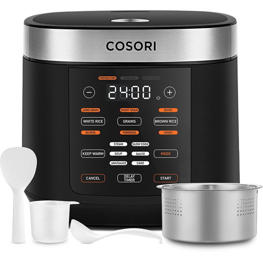 Multicooker COSORI CRCR501KEU, 5l, 1000W, 18 programe, negru-argintiu