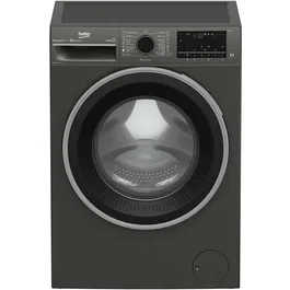 Masina de spalat rufe Beko B3WFU59415M, 9 kg, 1400 RPM, Clasa A, HomeWhiz, SteamCure, AddXtra, Motor Inverter, AutoClean Detergent Drawer, Silent Tech, Manhattan Gray