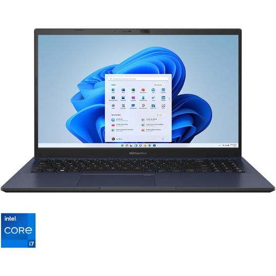 Laptop ASUS 15.6'' ExpertBook B1 B1502CVA, FHD, Procesor Intel® Core™ i7-1355U (12M Cache, up to 5.00 GHz), 16GB DDR4, 512GB SSD, Intel Integrated Graphics, Win 11 Pro, Star Black