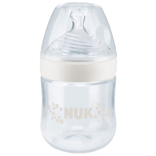 Biberon PP Nuk Nature Sense 150 ml, 0-6 luni, tetina silicon marime 1S