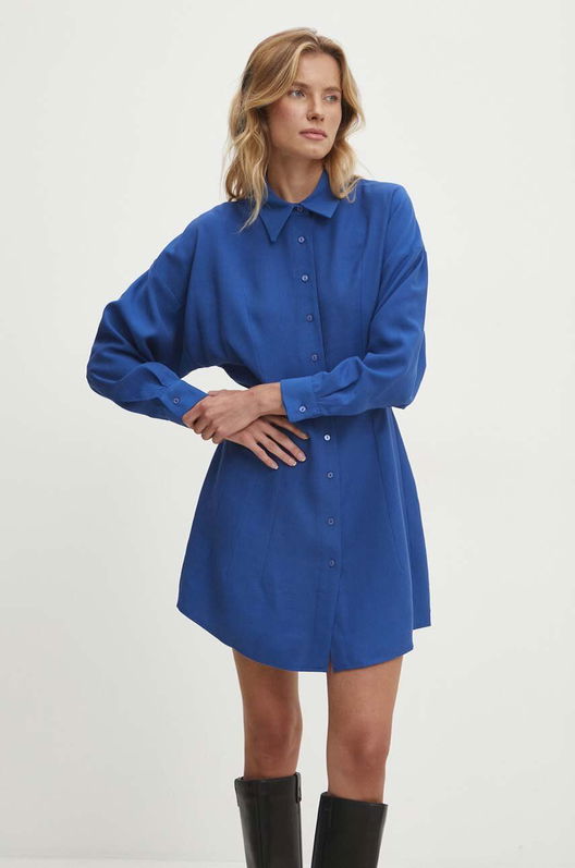 Answear Lab Rochie Mini, Evazati Albastru