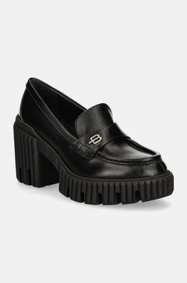 Baldinini Pantofi De Piele Culoarea Negru, Cu Toc Drept, D3B300P6VISH