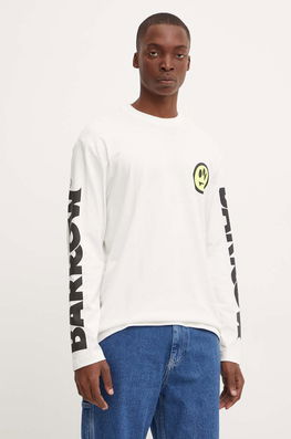 Barrow Longsleeve Din Bumbac Culoarea Bej, Cu Imprimeu, F4BWUATH148