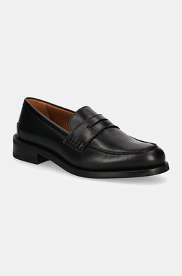 Hackett London Mocasini De Piele JAME SIGN Barbati, Culoarea Negru, HMS21427