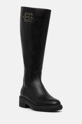 Baldinini Ghete De Piele Femei, Culoarea Negru, Cu Toc Plat, D5B028P1VITE